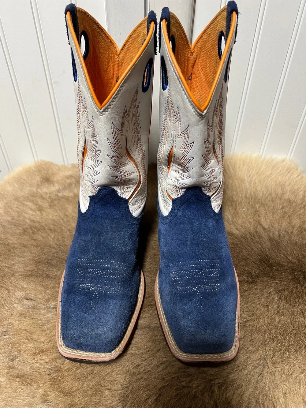 Ariat Futurity Fort Worth Western Cowboy Boots 4 Patriot Blue